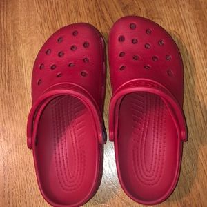 Red Crocs